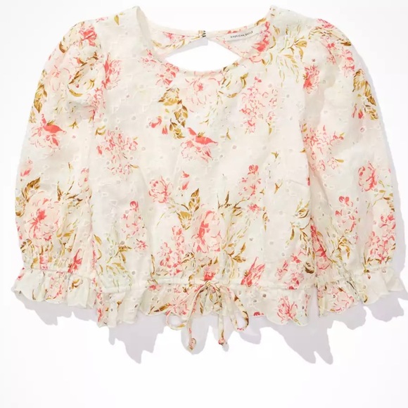 AE Floral two piece set- Skirt and Top - Picture 3 of 5